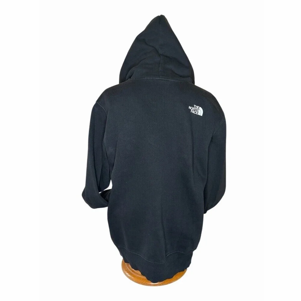 The North Face Hoodie Mens M Black TNF Bear Graphic Pullover Kangaroo